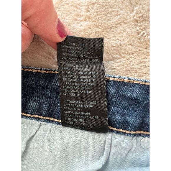 Lane Bryant Women's Plus Size 14 High Rise Distressed Jeans Blue - Picture 7 of 9